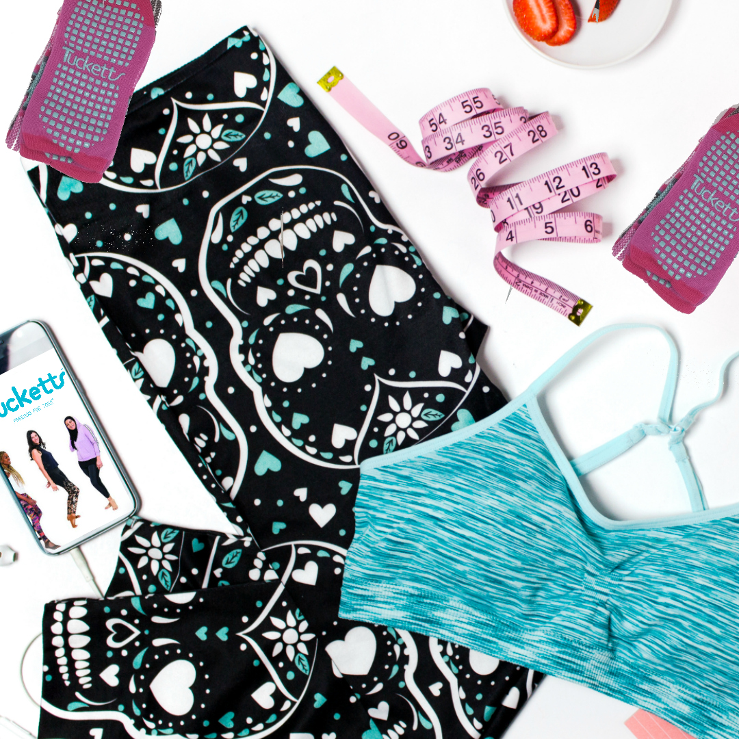 Everything You Need In Your Pilates Gym Bag With Tucketts Socks by Beauty After Forty