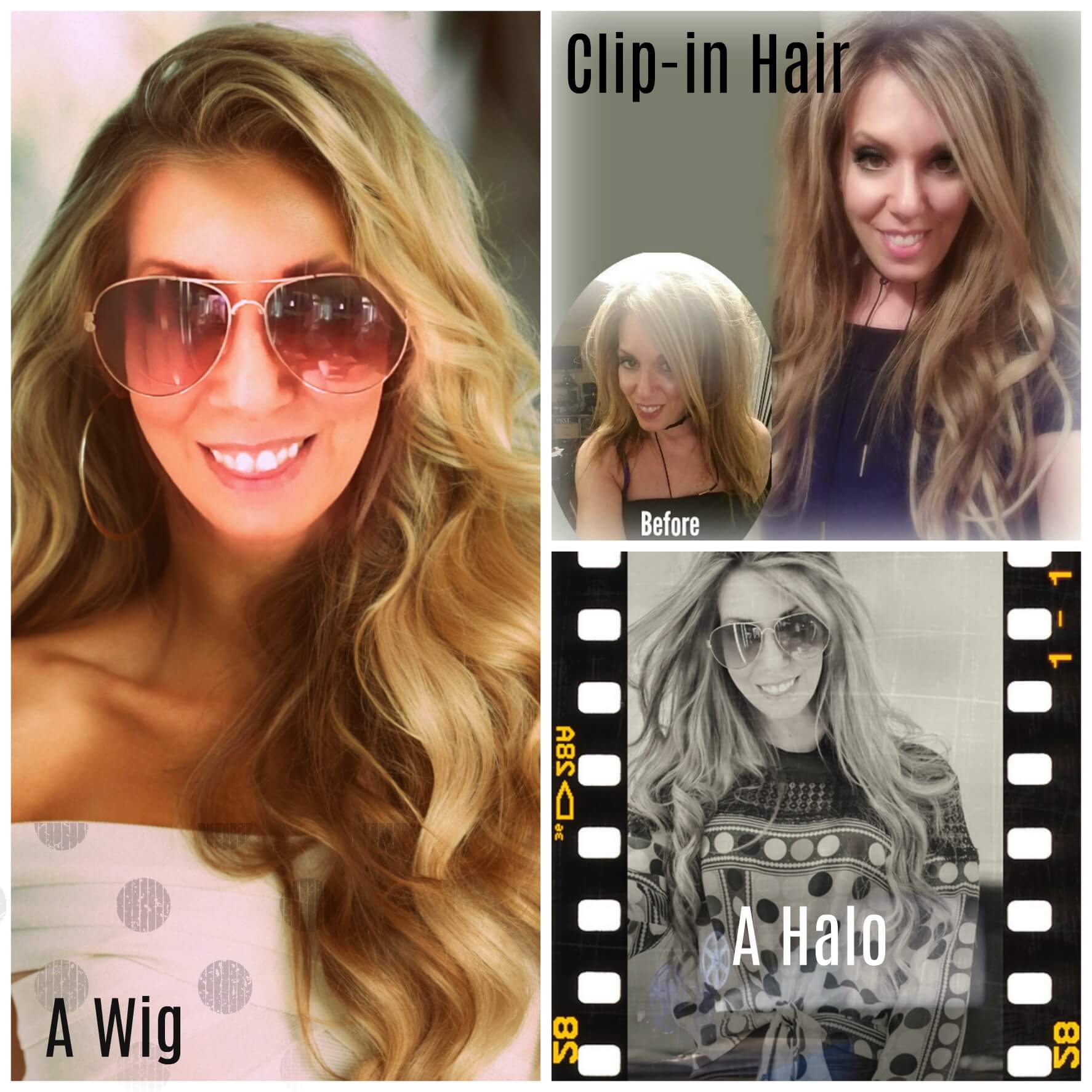 Before and afters of hair extensions by beauty after forty