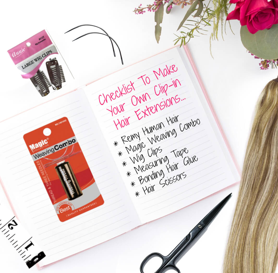 How to make your own clipin hair extensions with beauty after forty